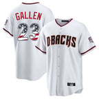 Arizona Diamondbacks #23 Zac Gallen Player White AmberGomez USA 250 Fourth of July Home Game Stitched Jerseys
