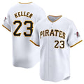 Pittsburgh Pirates #23 Mitch Keller White AmberGomez Home Limited Stitched Jersey