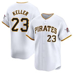 Pittsburgh Pirates #23 Mitch Keller White AmberGomez Home Limited Stitched Jersey