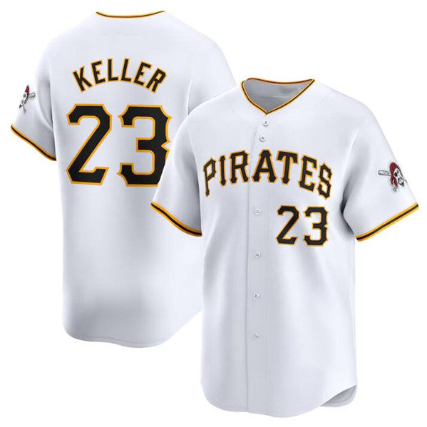 Pittsburgh Pirates #23 Mitch Keller White AmberGomez Home Limited Stitched Jersey