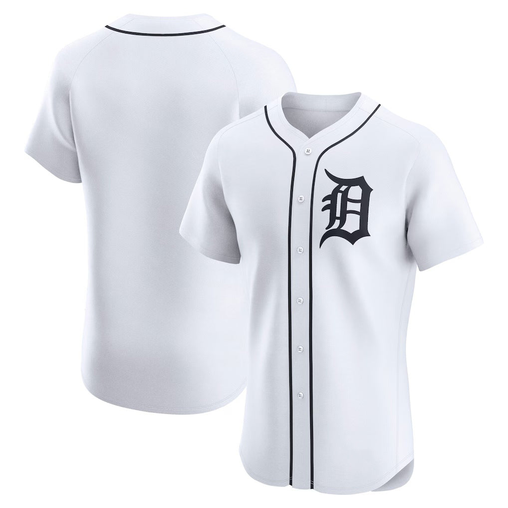 Detroit Tigers White AmberGomez Home Elite Jersey