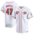 Cincinnati Reds #47 Frankie Montas White AmberGomez Home Limited Stitched Jersey