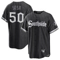 Chicago White Sox #50 Lenyn Sosa Player Black AmberGomez City Connect Home Game Stitched Jerseys