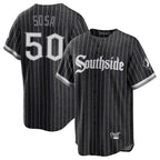 Chicago White Sox #50 Lenyn Sosa Player Black AmberGomez City Connect Home Game Stitched Jerseys