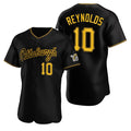 Pittsburgh Pirates #10 Bryan Reynolds Black AmberGomez Alternate 2nd Pittsburgh Flex Base Jersey