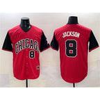Chicago White Sox #8 Bo Jackson Red Black AmberGomez 2025 City Connect Limited Stitched Jersey