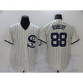 Chicago White Sox #88 Luis Robert 2021 Cream Navy AmberGomez Field of Dreams Name Flex Base Stitched Jersey