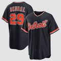 Detroit Tigers #29 Tarik Skubal Navy AmberGomez Alternate Stitched Jersey