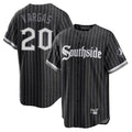 Chicago White Sox #20 Miguel Vargas Player Black AmberGomez City Connect Home Game Stitched Jerseys