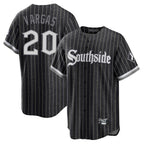 Chicago White Sox #20 Miguel Vargas Player Black AmberGomez City Connect Home Game Stitched Jerseys