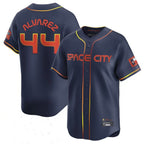 Houston Astros #44 Yordan Alvarez Player Navy AmberGomez City Connect Limited Home Game Stitched Jerseys