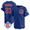 Chicago Cubs #31 Greg Maddux Player Royal AmberGomez 150th Anniversary Limited Home Stitched Jerseys