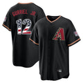 Arizona Diamondbacks #12 Lourdes Gurriel Jr Player Black AmberGomez USA 250 Fourth of July Game Home Stitched Jerseys