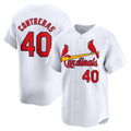 St. Louis Cardinals #40 Willson Contreras White AmberGomez Home Limited Player Jersey