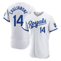 Kansas City Royals #14 Jac Caglianone Player White AmberGomez Limited Elite Home Game Stitched Jerseys