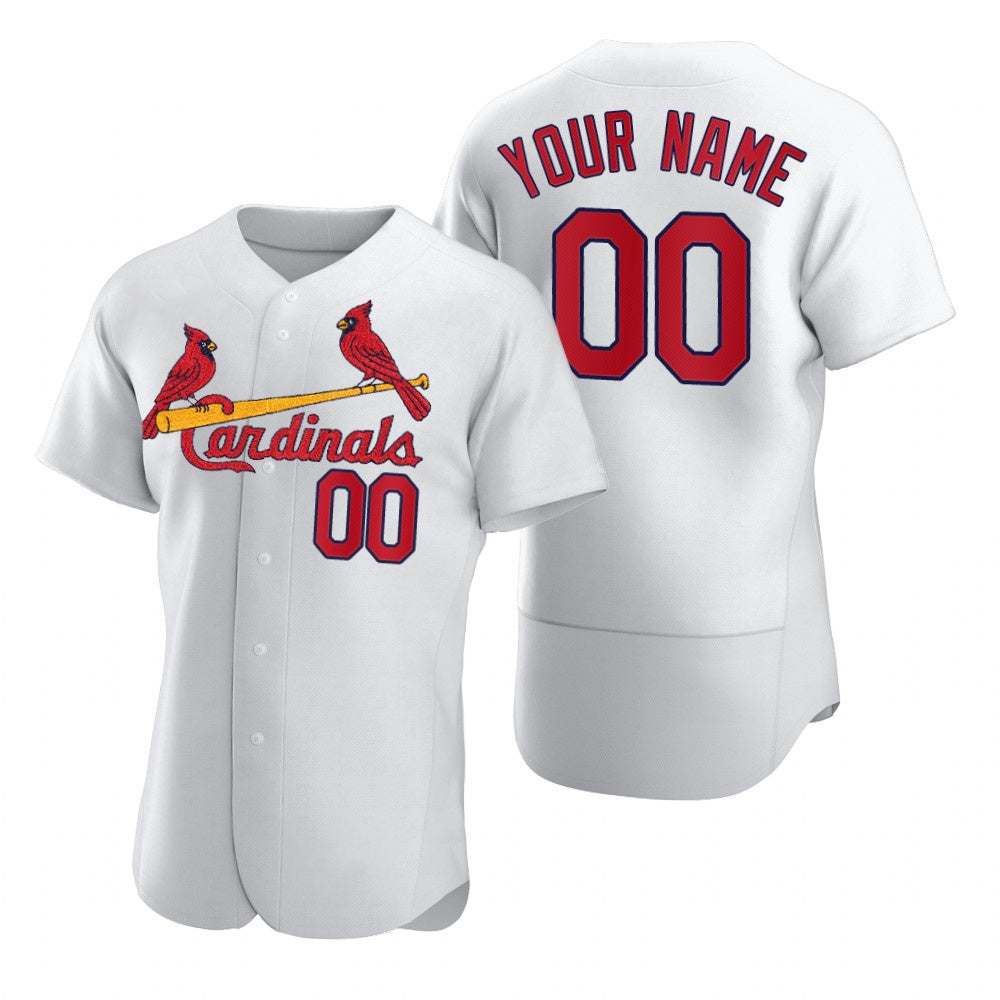 Custom St. Louis Cardinals White AmberGomez 2020 Stitched Flex Base Jersey