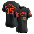 Baltimore Orioles #35 Adley Rutschman Black AmberGomez Alternate Elite Jersey