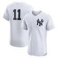 New York Yankees #11 Anthony Volpe White AmberGomez Home Elite Jersey