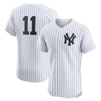 New York Yankees #11 Anthony Volpe White AmberGomez Home Elite Jersey