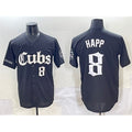 Chicago Cubs #8 Ian Happ Black AmberGomez 'Gothic North Side Edition' Vapor Premier Limited Stitched Jersey