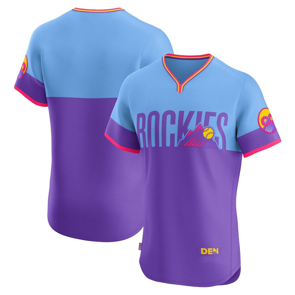 Colorado Rockies Purple AmberGomez 2025 City Connect Elite Jersey