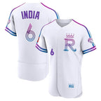 Kansas City Royals #6 Jonathan India Player White AmberGomez 2026 City Connect Limited Elite Home Stitched Jerseys