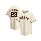 San Francisco Giants #23 Joc Pederson Cream AmberGomez Home Jersey