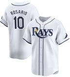 Tampa Bay Rays #10 Amed Rosario White AmberGomez Home Limited Stitched Jersey