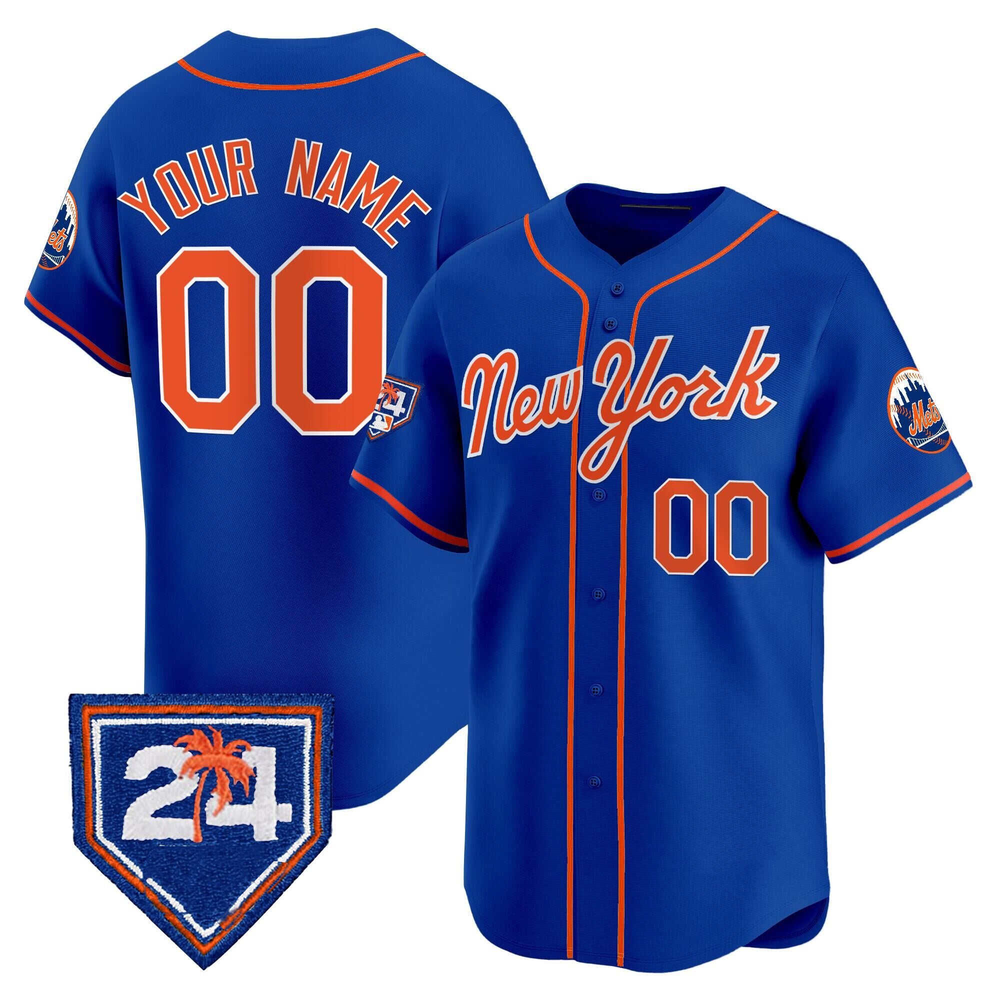 Cutsom New York Mets Active Player Royal AmberGomez 2024 Spring Training Vapor Premier Limited Stitched Jersey