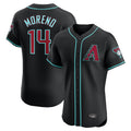 Arizona Diamondbacks #14 Gabriel Moreno Player Black AmberGomez Limited Elite Home Game Stitched Jerseys
