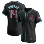 Arizona Diamondbacks #14 Gabriel Moreno Player Black AmberGomez Limited Elite Home Game Stitched Jerseys