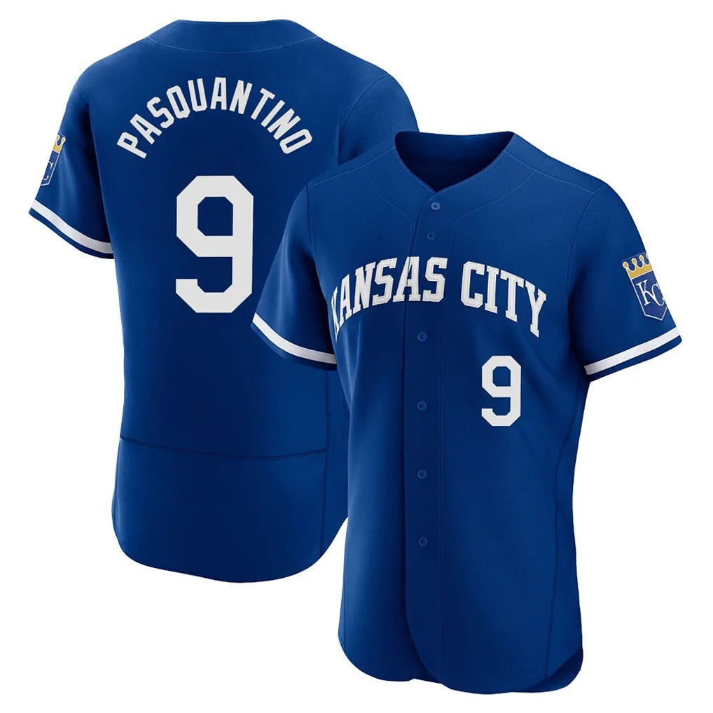 Kansas City Royals #9 Vinnie Pasquantino Player Royal AmberGomez City Connect Limited Elite Home Game Stitched Jerseys