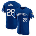 Kansas City Royals #28 Kyle Isbel Player Royal AmberGomez City Connect Limited Elite Home Game Stitched Jerseys