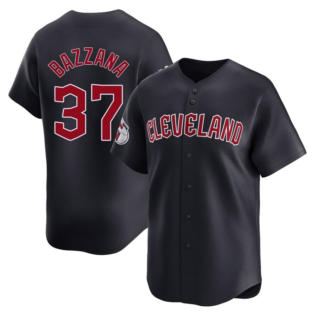 Cleveland Guardians #37 Travis Bazzana Player Navy AmberGomez Limited Home Game Stitched Jerseys