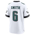 P.Eagles #6 DeVonta Smith White Game Jersey AmberGomez