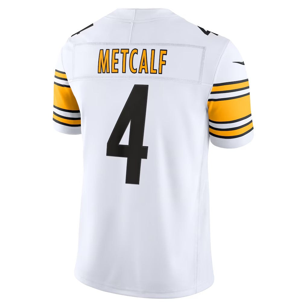 P.Steelers #4 DK Metcalf White Vapor F.U.S.E. Stitched Limited Jersey AmberGomez