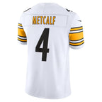 P.Steelers #4 DK Metcalf White Vapor F.U.S.E. Stitched Limited Jersey AmberGomez