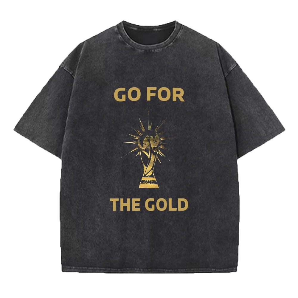 Men's Casual Printed Washed T-Shirt Comfortable And Breathable Ideal For Home Or Commute Street Style Hip Hop Short Sleeve