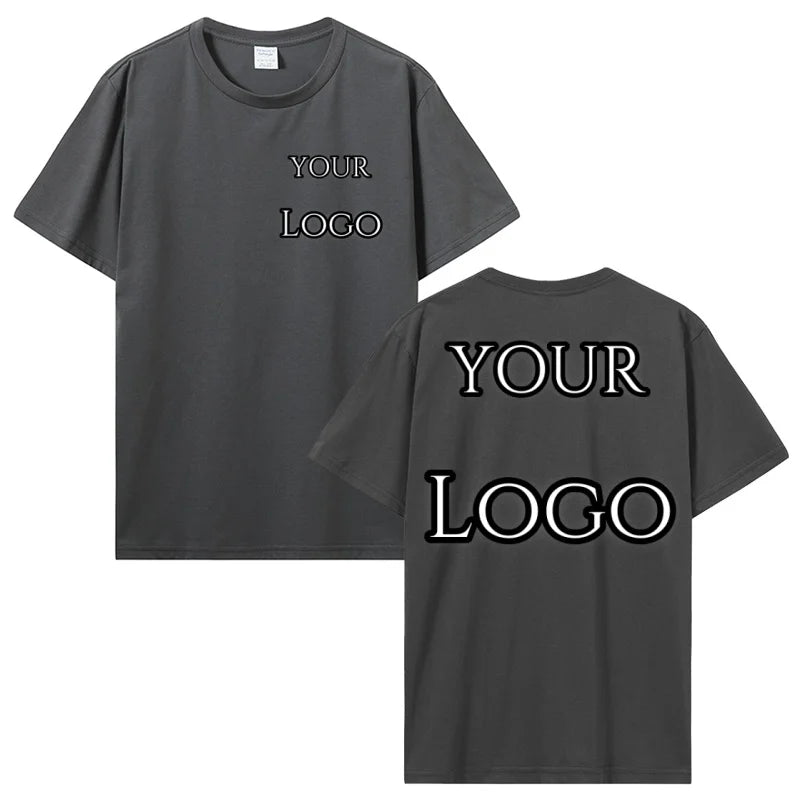 Custom T Shirt Make Your Design Logo Text Print T-shirt Cotton Tshirt Personalized Gift Customized Men Women Tees Tops