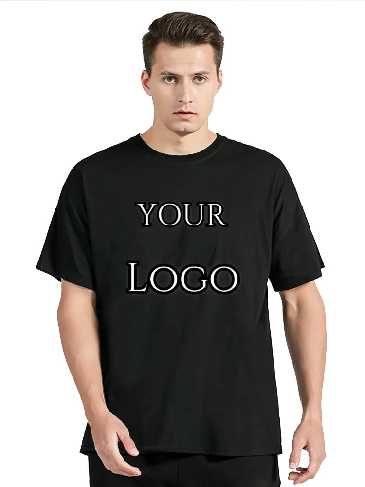 Custom T Shirt Make Your Design Logo Text Print T-shirt Cotton Tshirt Personalized Gift Customized Men Women Tees Tops