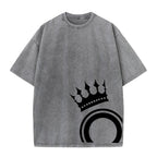 Summer Casual Washed T-Shirt Comfortable And Breathable Suitable For Home Printed Short Sleeved Shirt Everyday Fitness Running