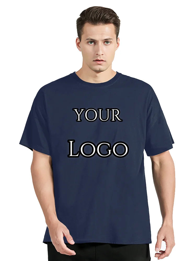 Custom T Shirt Make Your Design Logo Text Print T-shirt Cotton Tshirt Personalized Gift Customized Men Women Tees Tops