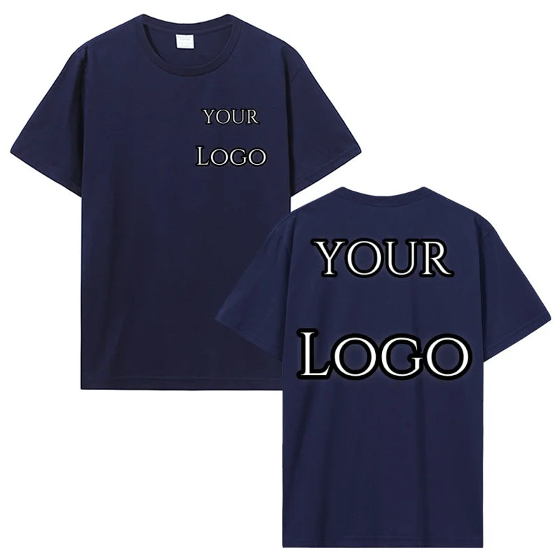 Custom T Shirt Make Your Design Logo Text Print T-shirt Cotton Tshirt Personalized Gift Customized Men Women Tees Tops