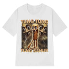 Tung Sahur Graphic Printed T-Shirt Men Summer Casual Loose Fashion Funny Round Neck Short Sleeve Tops Clothing T-shirt Unisex