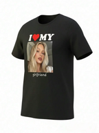 Customized Personalized Boyfriend Style Men's Loose Short Sleeve T-Shirt, Personalize With Your Own Photo Customizable Tee To De
