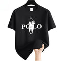 Men's Summer Fashion Brand Clothing  Casual Business Shorts  Loose Sleeve Versatile Round Neck T-Shirt  Breathable T-Shirt