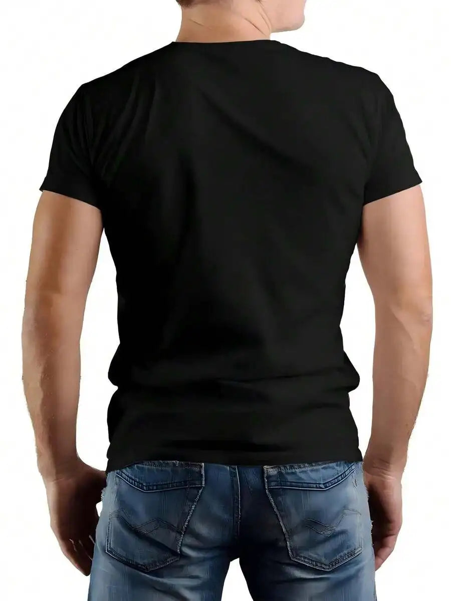 Godspeed Skull Crown Graphic Tee Men's Oversized Short Sleeve Cotton-Shirt Loose Fit, Y2K Streetwear