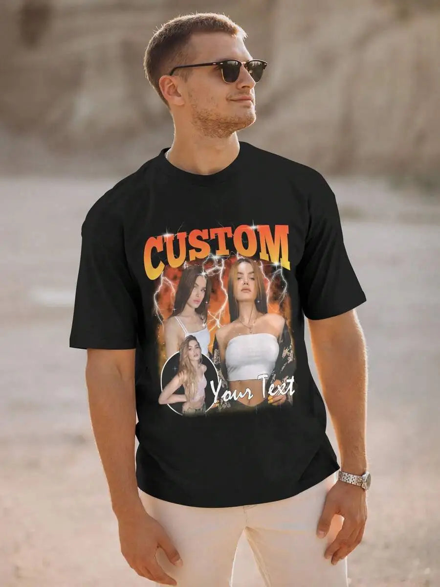 Customized T Shirt Custom Bootleg Rap Tee Shirt For Boyfriend Girlfriend Wife,Family,Personalized