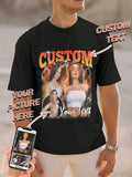 Customized T Shirt Custom Bootleg Rap Tee Shirt For Boyfriend Girlfriend Wife,Family,Personalized
