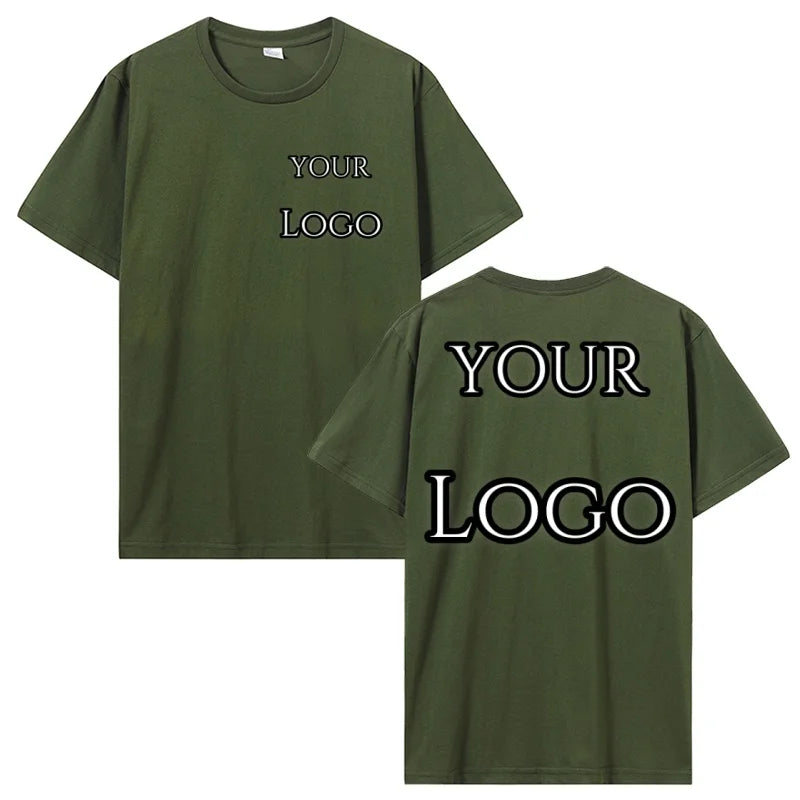 Custom T Shirt Make Your Design Logo Text Print T-shirt Cotton Tshirt Personalized Gift Customized Men Women Tees Tops